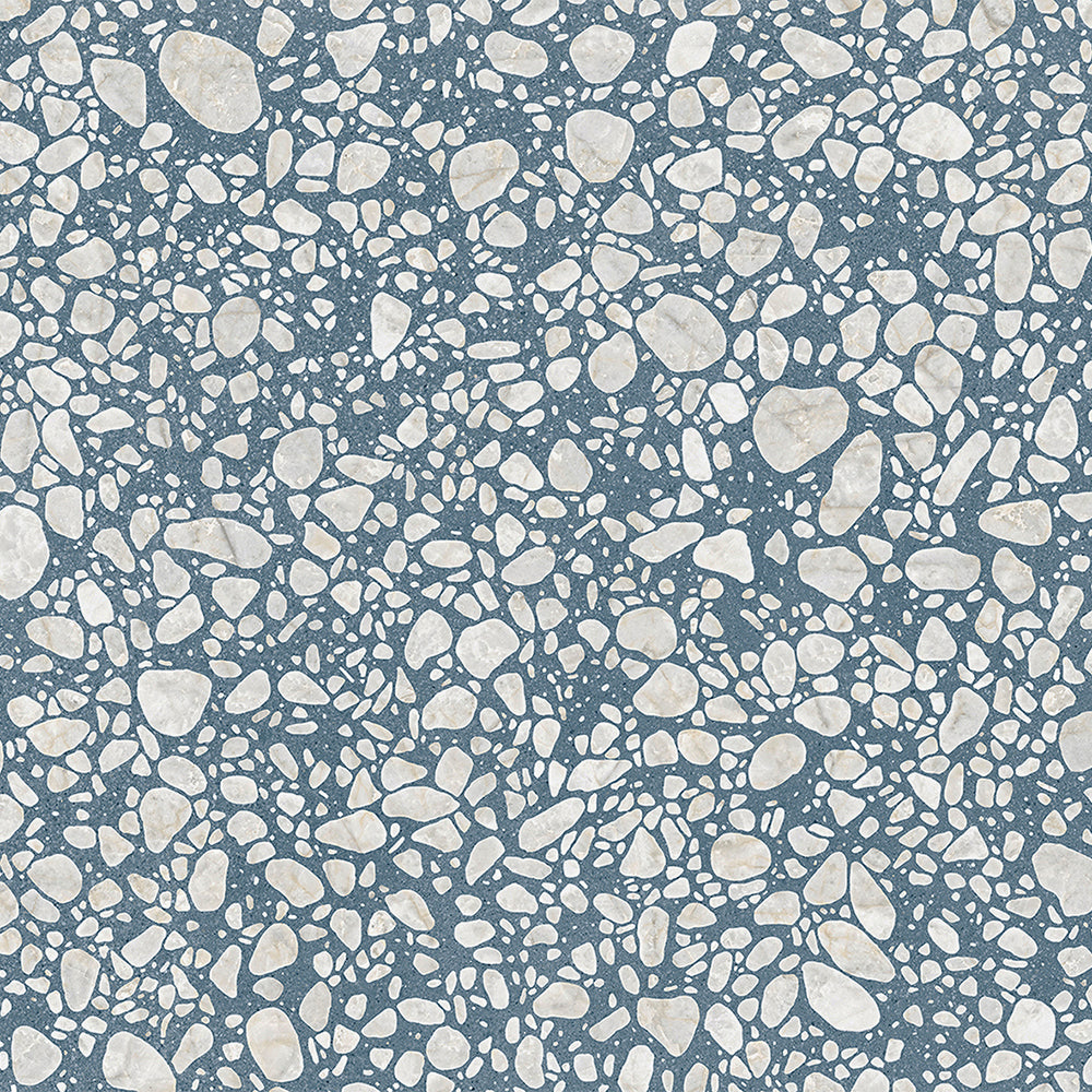 Terrazzo 2.0 24"x24" Pop Blue Porcelain Matte Tile