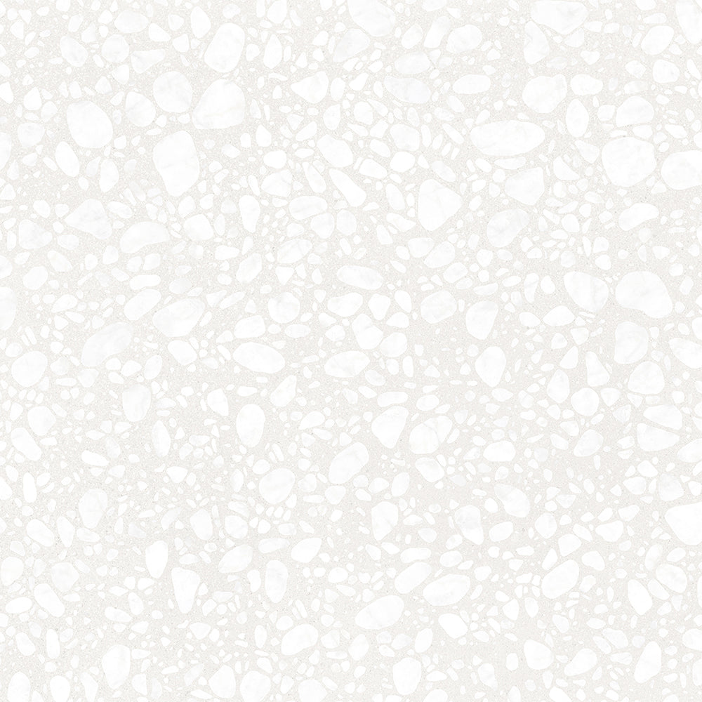Terrazzo 2.0 24"x24" Pop White Porcelain Matte Tile