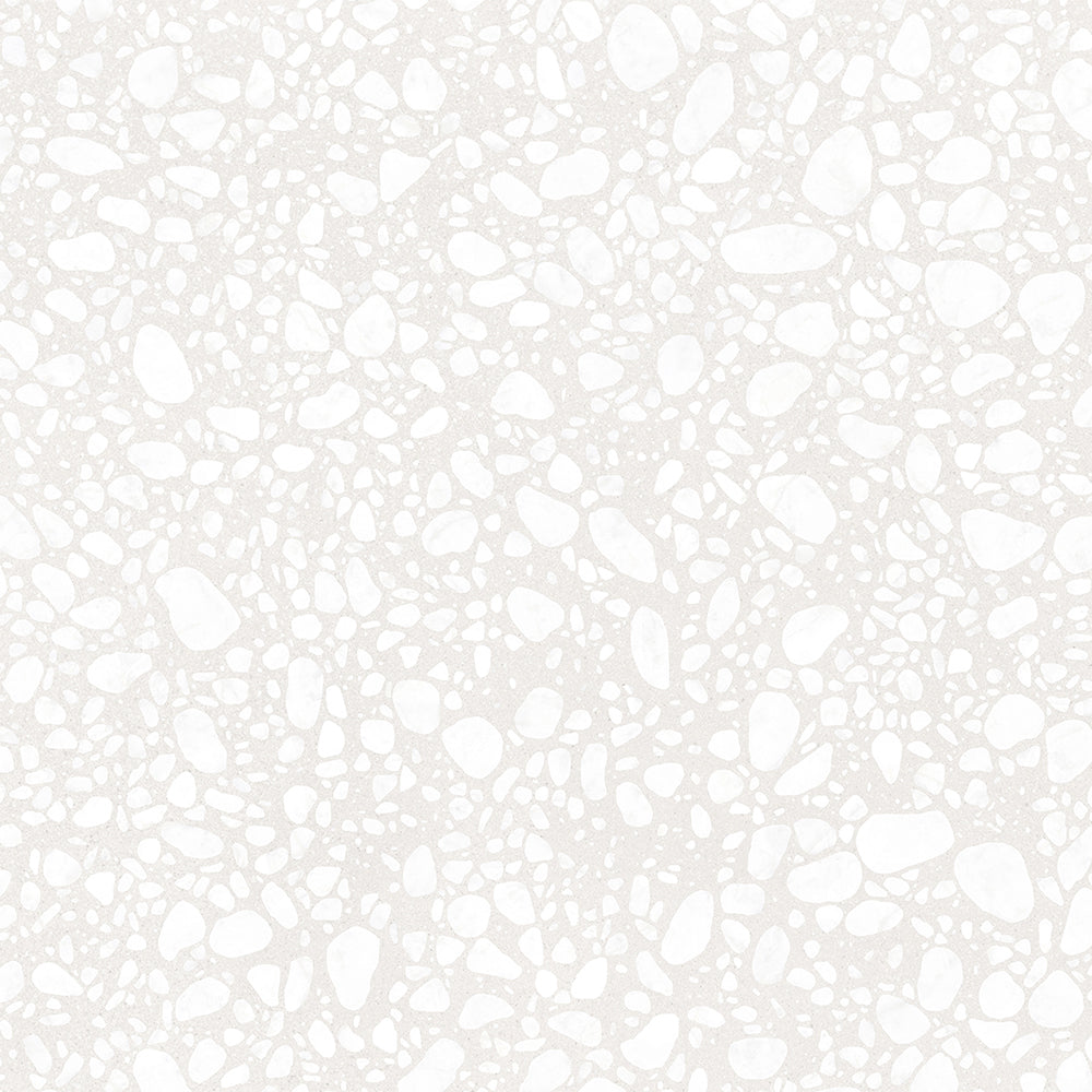Terrazzo 2.0 24"x24" Pop White Porcelain Matte Tile