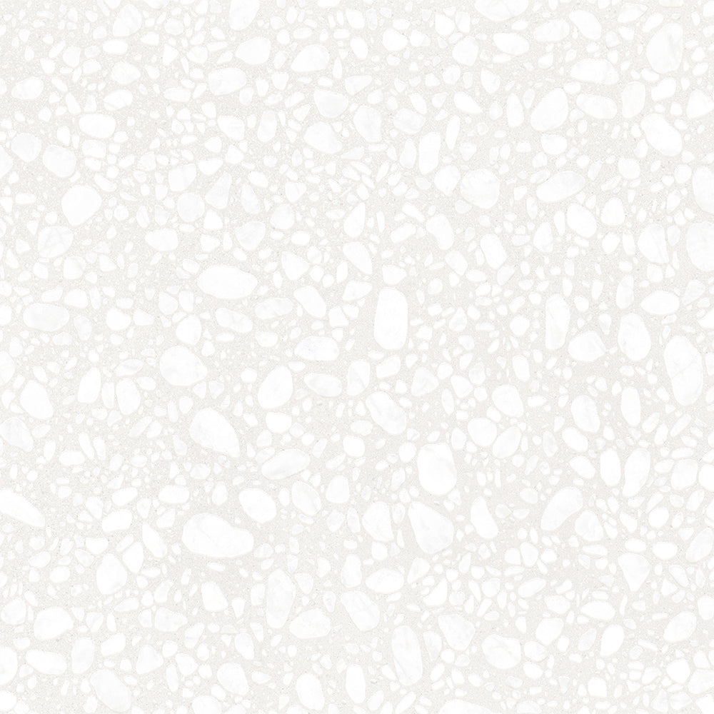 Terrazzo 2.0 24"x24" Pop White Porcelain Matte Tile