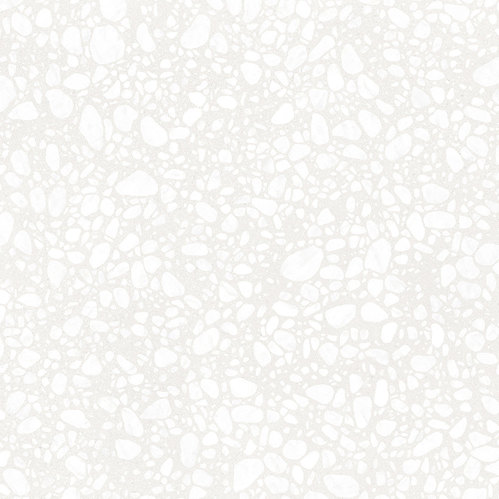 Terrazzo 2.0 24"x24" Pop White Porcelain Matte Tile