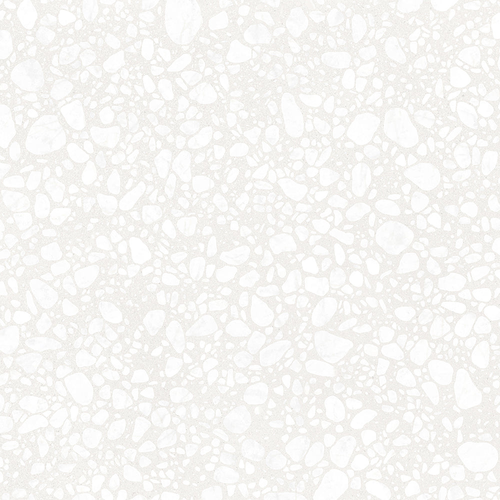Terrazzo 2.0 24"x24" Pop White Porcelain Matte Tile