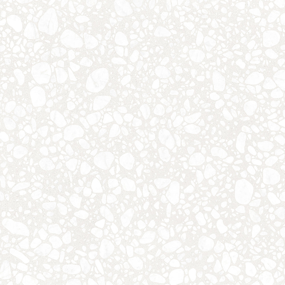 Terrazzo 2.0 24"x24" Pop White Porcelain Matte Tile