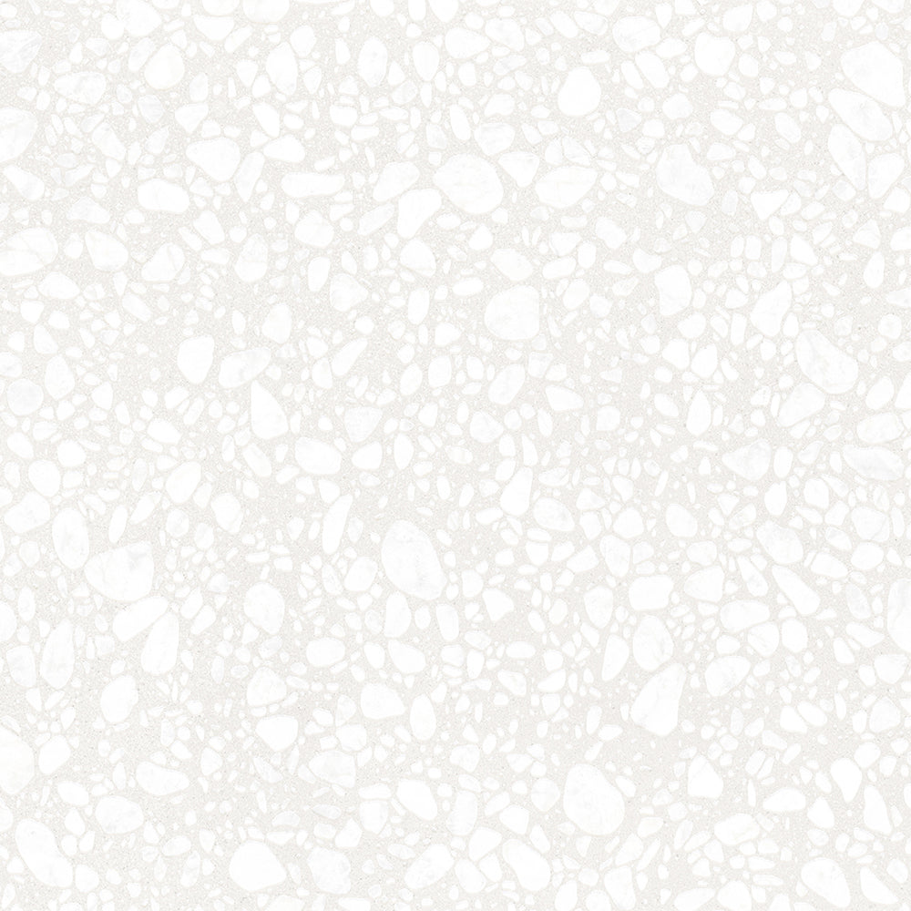 Terrazzo 2.0 24"x24" Pop White Porcelain Matte Tile