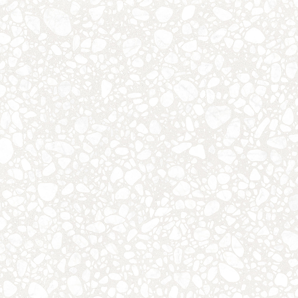 Terrazzo 2.0 24"x24" Pop White Porcelain Matte Tile