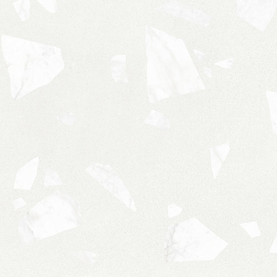 Terrazzo 2.0 24"x24" Rock White Porcelain Matte Tile