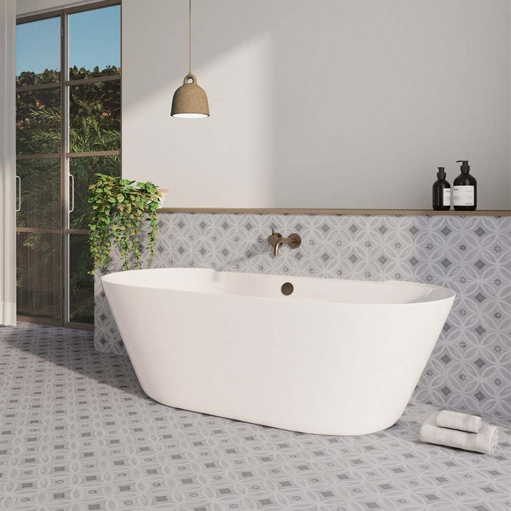 Cadence 6"x6" Grey Porcelain Matte Tile