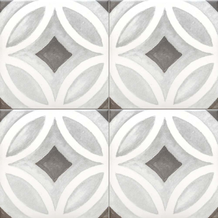 Cadence 6"x6" Noir 01 Porcelain Matte Tile