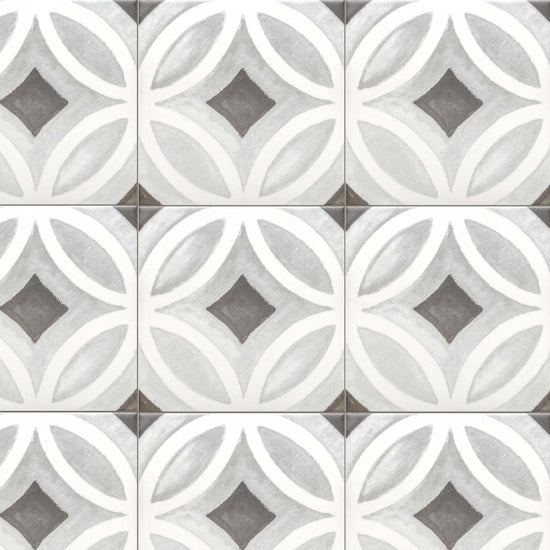 Cadence 6"x6" Noir 01 Porcelain Matte Tile