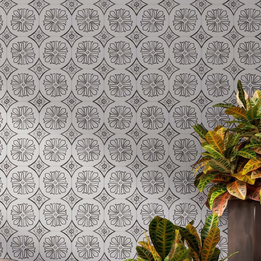 Cadence 6"x6" Noir 06 Porcelain Matte Tile
