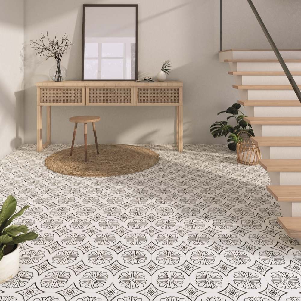 Cadence 6"x6" Noir 06 Porcelain Matte Tile