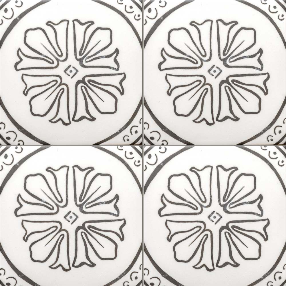 Cadence 6"x6" Noir 06 Porcelain Matte Tile