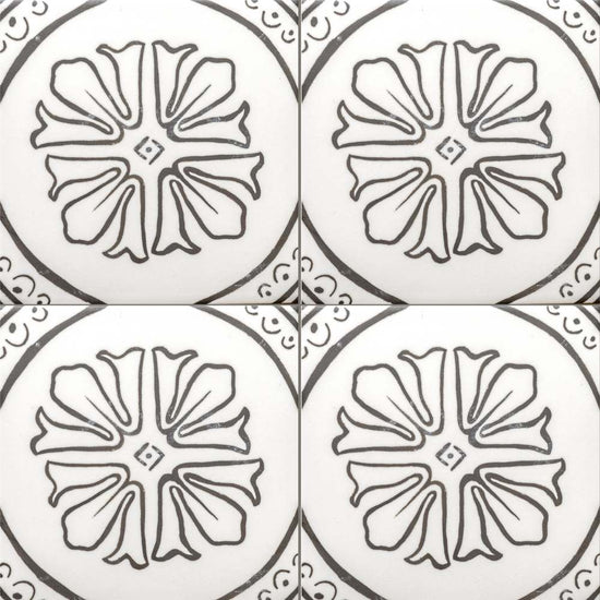 Cadence 6"x6" Noir 06 Porcelain Matte Tile