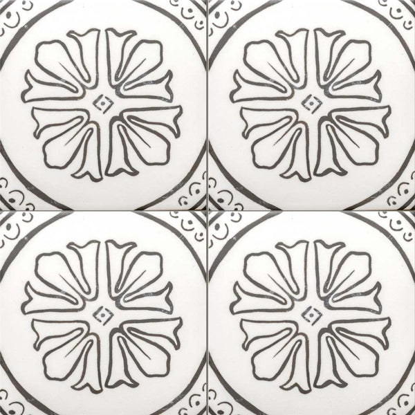 Cadence 6"x6" Noir 06 Porcelain Matte Tile