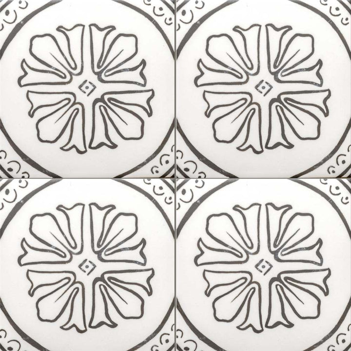Cadence 6"x6" Noir 06 Porcelain Matte Tile