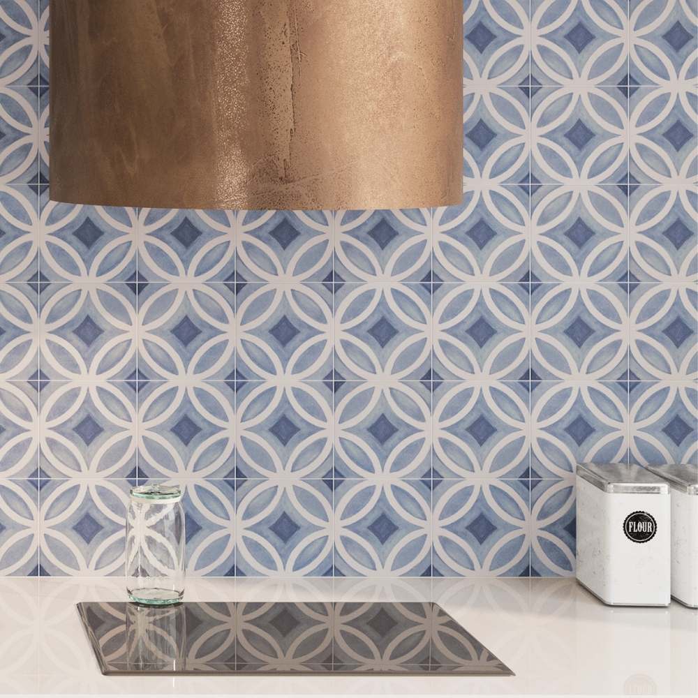 Cadence 6"x6" Sky Porcelain Matte Tile
