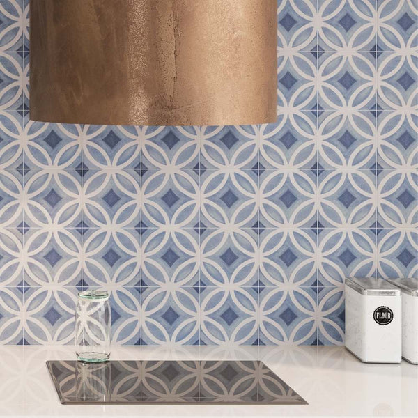 Cadence 6"x6" Sky Porcelain Matte Tile