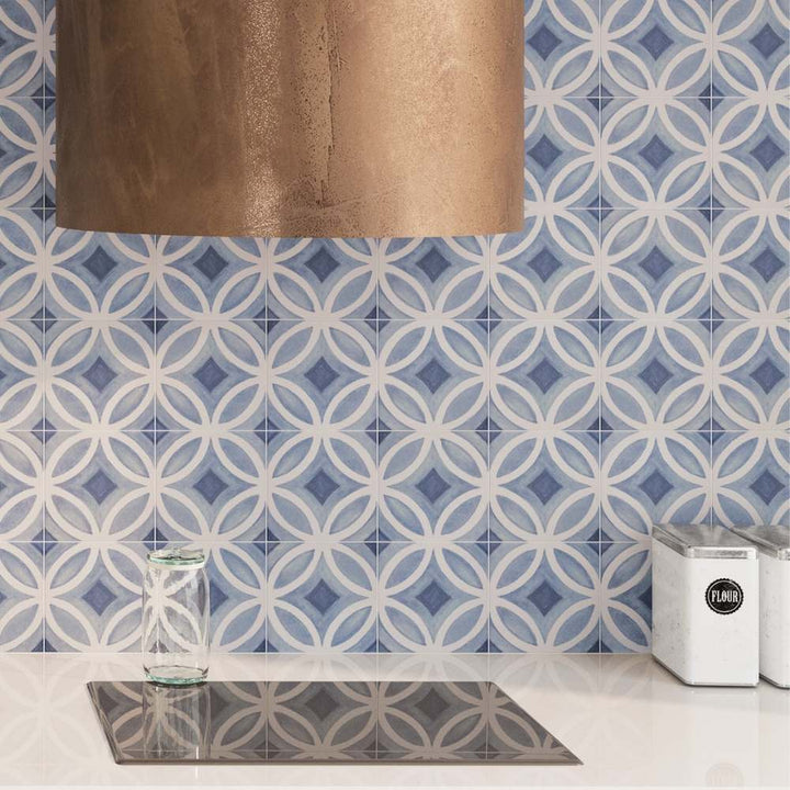 Cadence 6"x6" Sky Porcelain Matte Tile