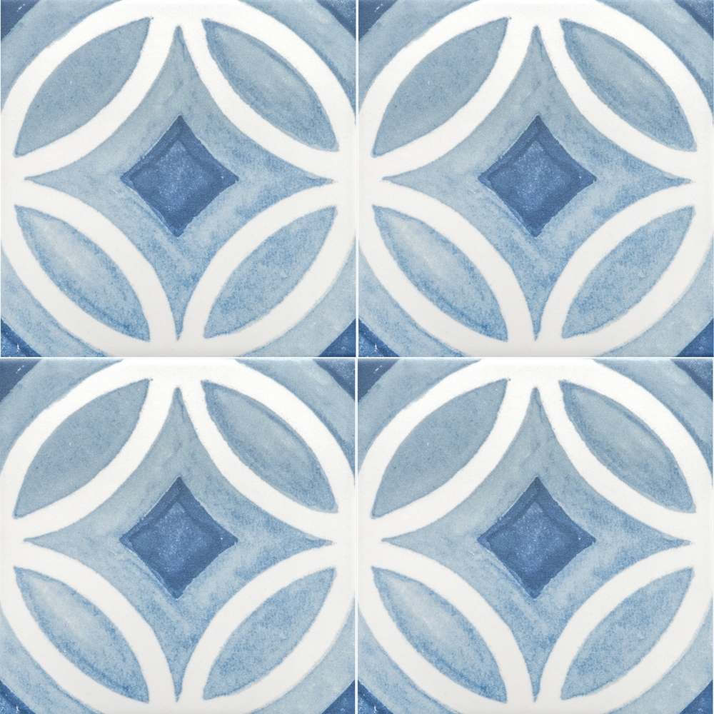 Cadence 6"x6" Sky Porcelain Matte Tile