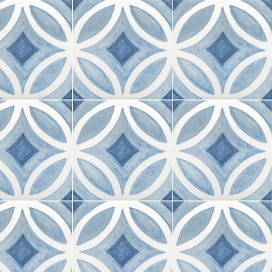 Cadence 6"x6" Sky Porcelain Matte Tile