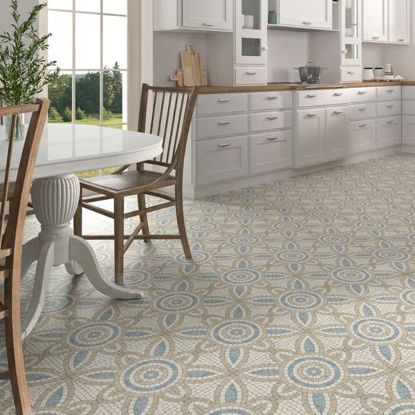 Roman Road 8" x 8" Malta Porcelain Satin Tile