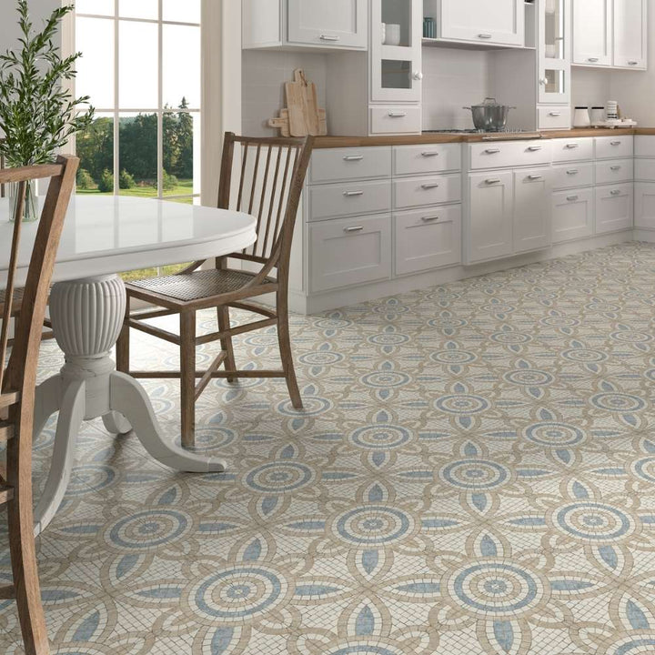 Roman Road 8" x 8" Malta Porcelain Satin Tile