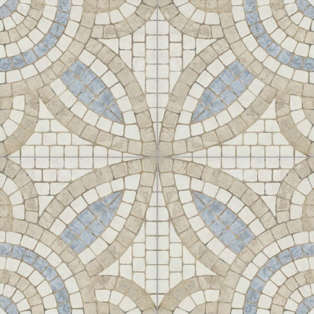 Roman Road 8" x 8" Malta Porcelain Satin Tile