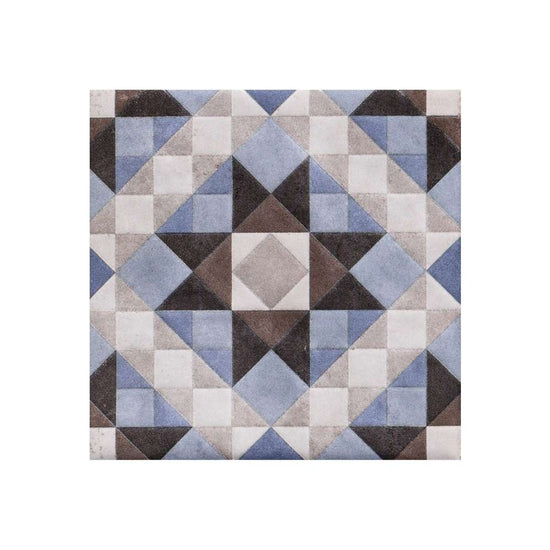 Merida Flor 6" x 6" Azul Porcelain Glossy Tile
