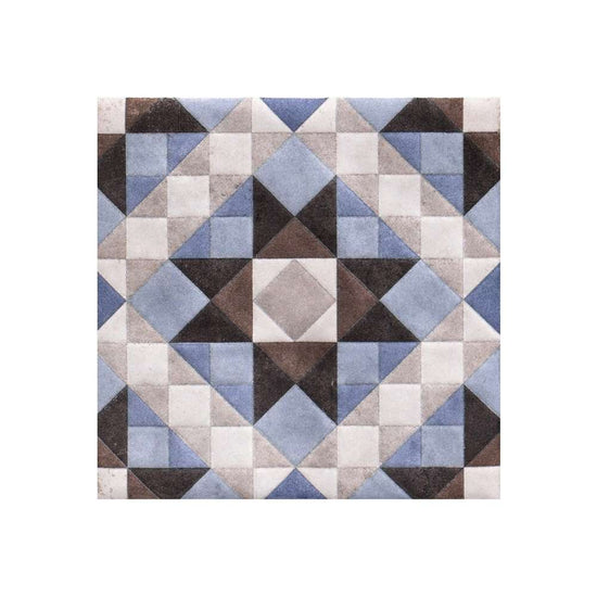 Merida Flor 6" x 6" Azul Porcelain Glossy Tile