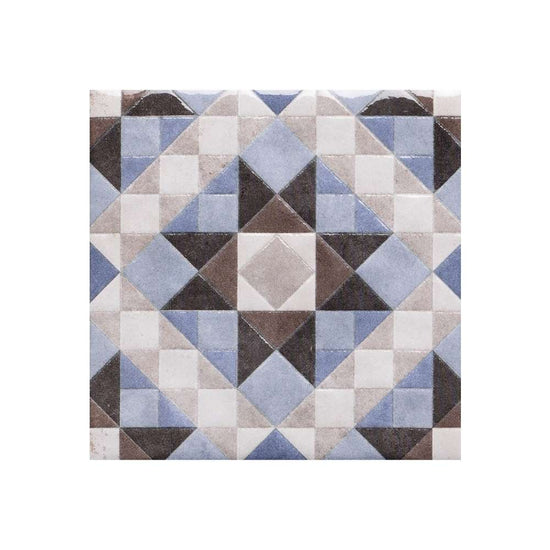 Merida Flor 6" x 6" Azul Porcelain Glossy Tile
