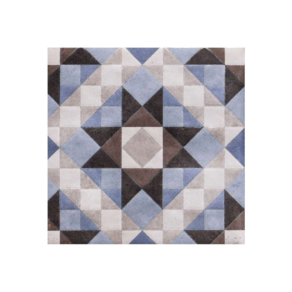 Merida Flor 6" x 6" Azul Porcelain Glossy Tile