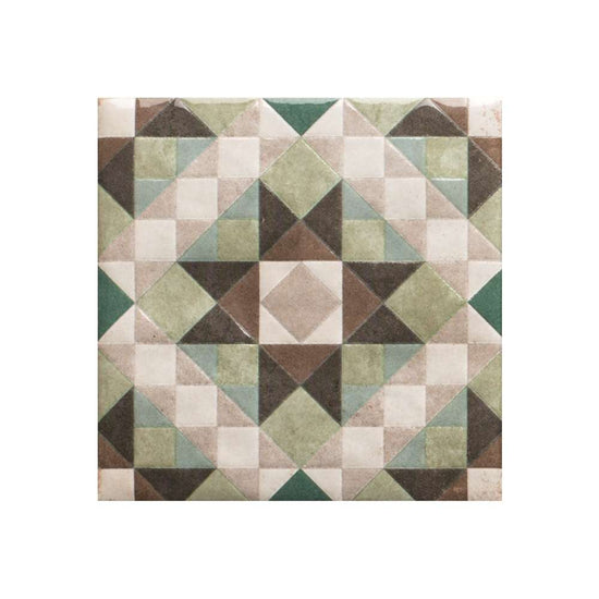 Merida Flor 6" x 6" Jade Porcelain Glossy Tile