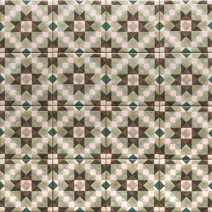 Merida Flor 6" x 6" Jade Porcelain Glossy Tile