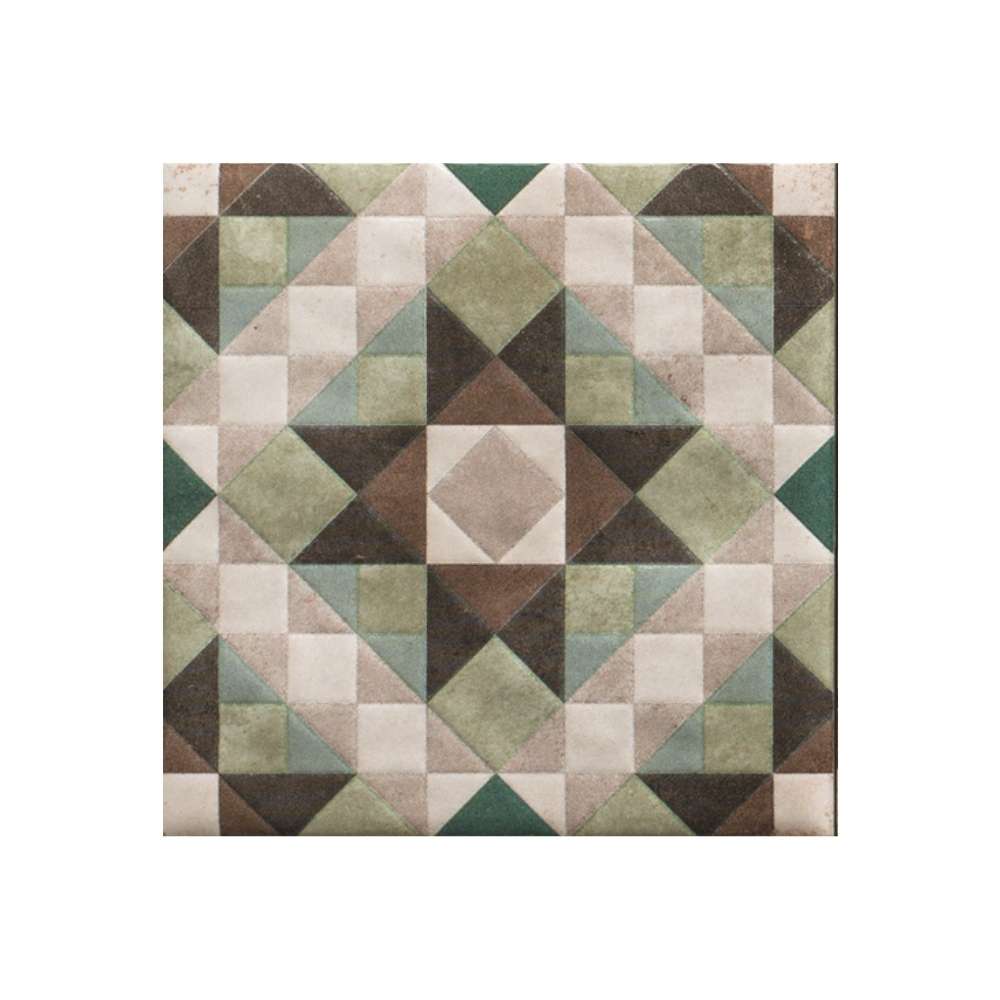 Merida Flor 6" x 6" Jade Porcelain Glossy Tile