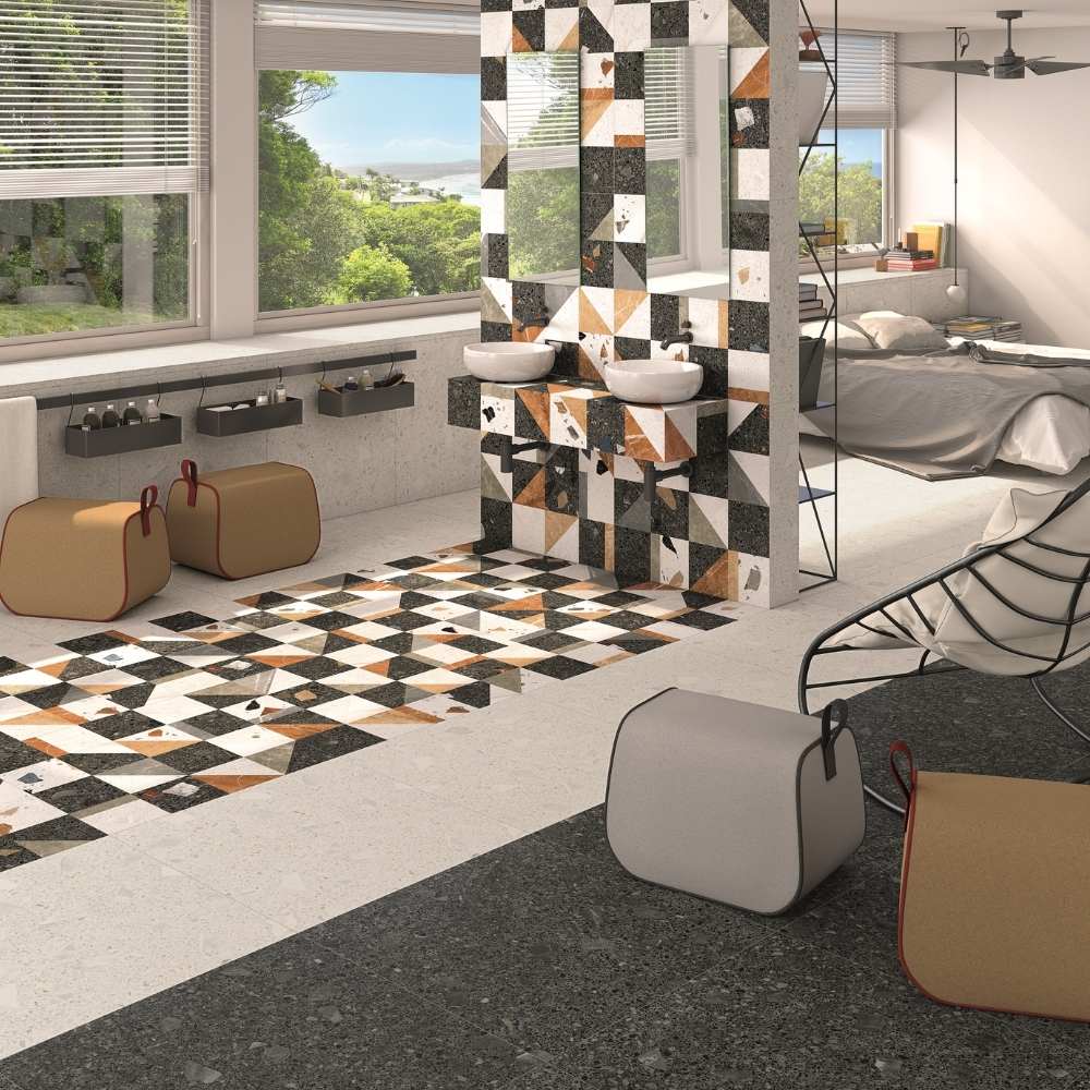 Terrazzo 24x24 Grafito 15.5sf/cs