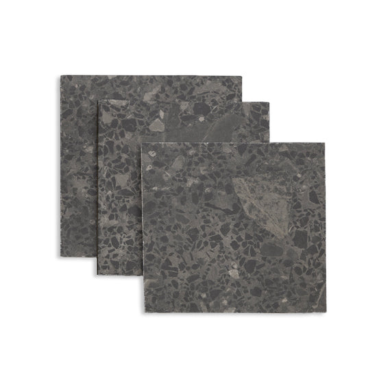 Terrazzo Miscela 24"x24" Grafito Porcelain Matte Tile
