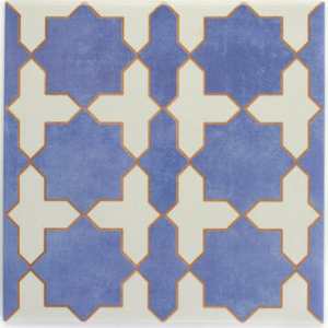Gothic 10" x 10" Cobalto Porcelain Shiny and Textured Tile