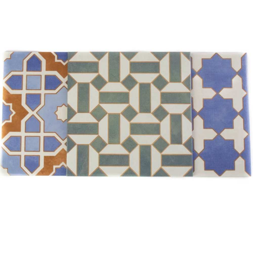 Gothic 10"x10" Porcelain Shiny and Textured Tile