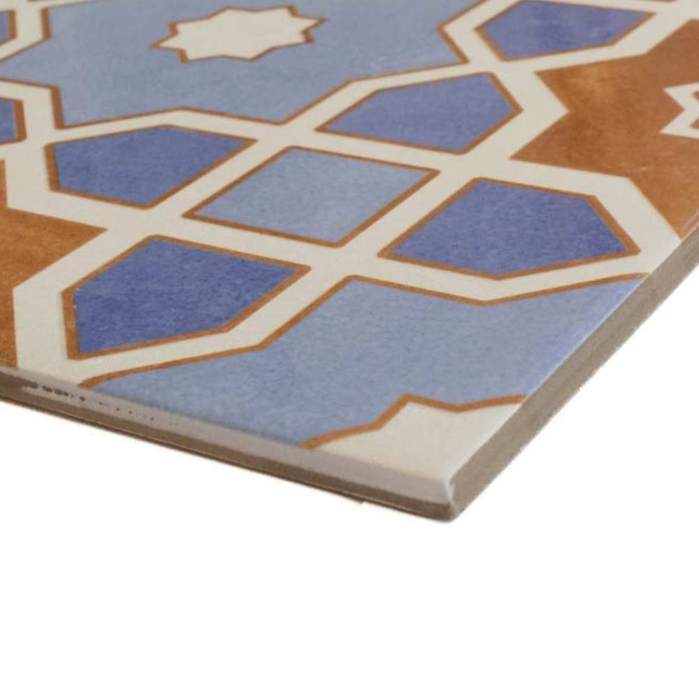 Gothic 10"x10" Porcelain Shiny and Textured Tile