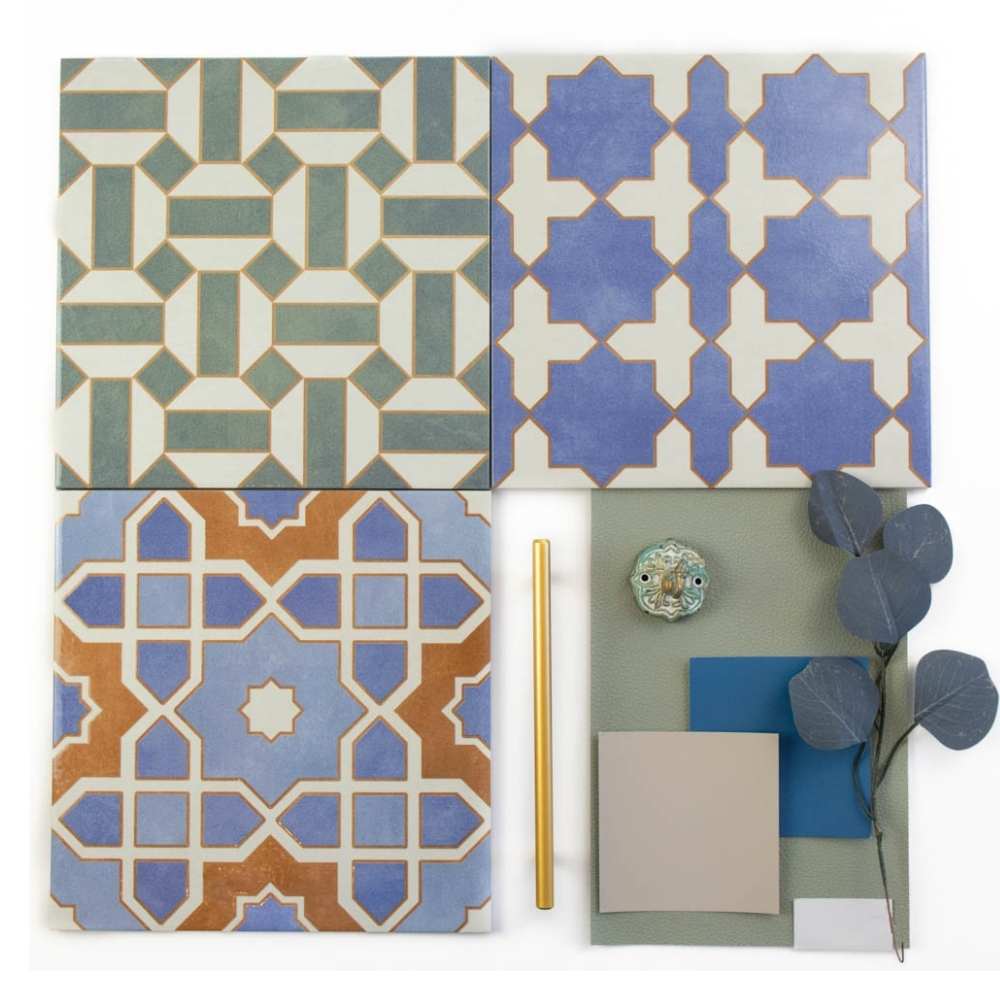 Gothic 10"x10" Porcelain Shiny and Textured Tile