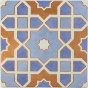 Gothic 10" x 10" Cotto Porcelain Shiny and Textured Tile