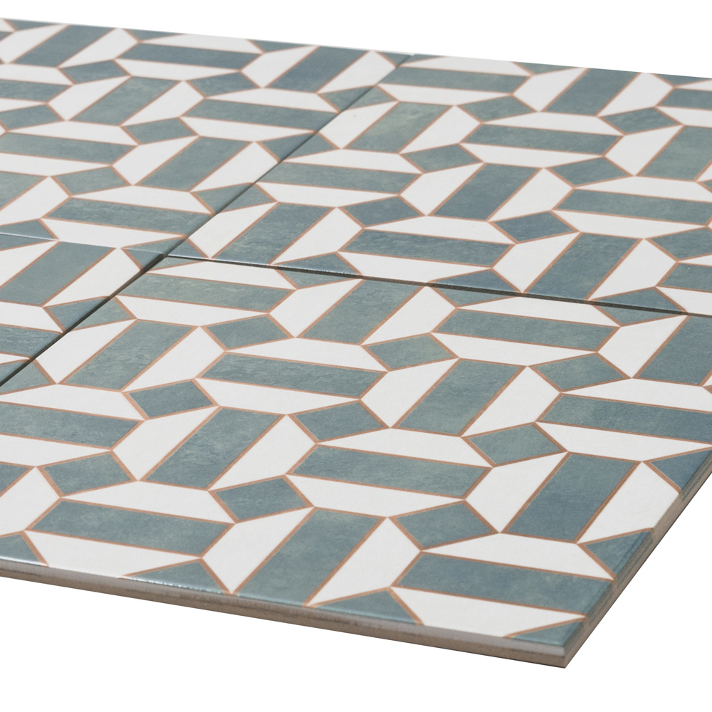 Gothic 10"x10" Verde Porcelain Glossy Tile