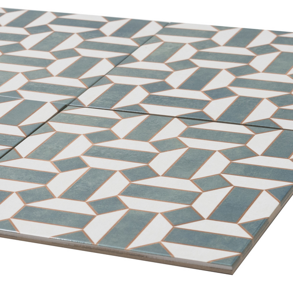 Gothic 10"x10" Verde Porcelain Glossy Tile