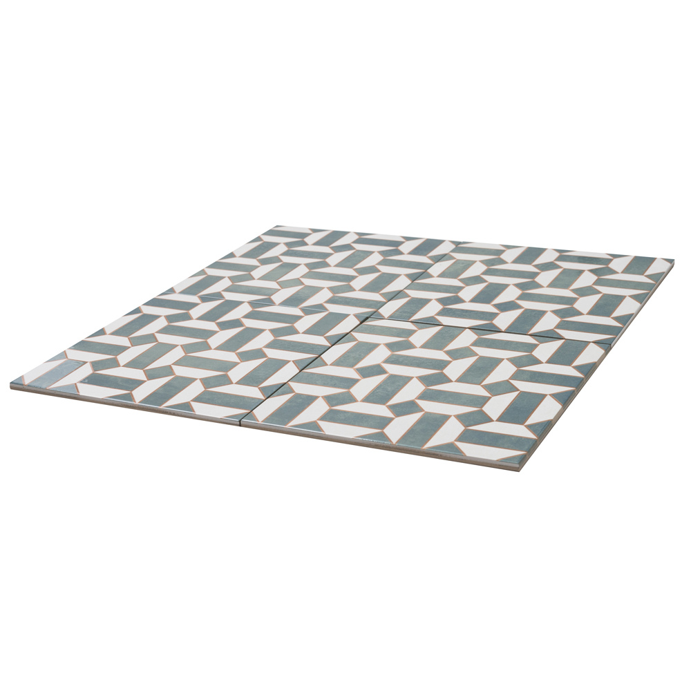 Gothic 10"x10" Verde Porcelain Glossy Tile