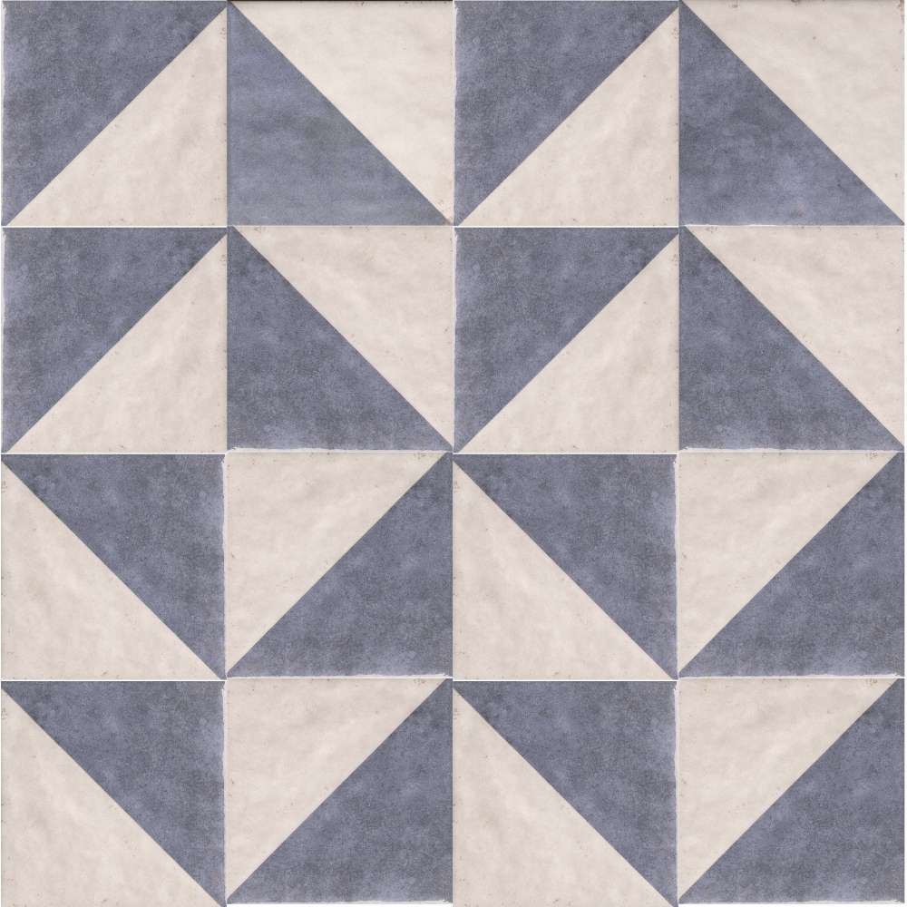 Merida Mitad 6" x 6" Azul Porcelain Glossy Tile