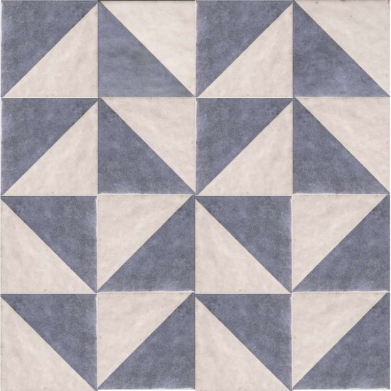 Merida Mitad 6" x 6" Azul Porcelain Glossy Tile