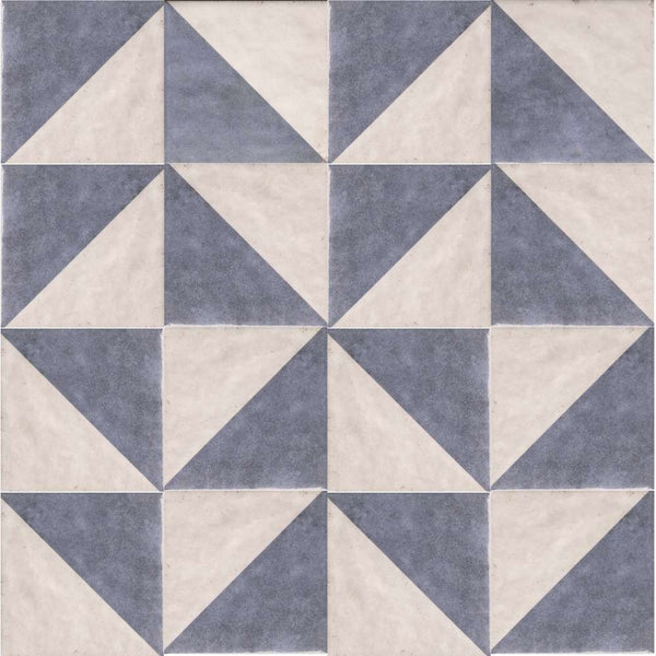 Merida Mitad 6" x 6" Azul Porcelain Glossy Tile