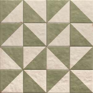 Merida Mitad 6" x 6" Jade Porcelain Glossy Tile