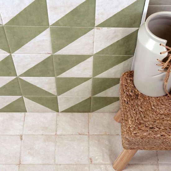 Merida Mitad 6" x 6" Jade Porcelain Glossy Tile