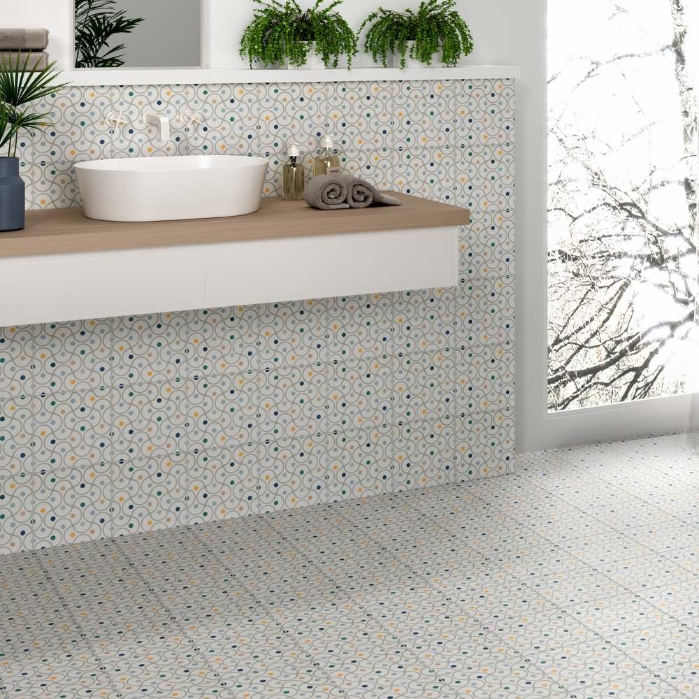 Summertime 8" x 8" Lyons Porcelain Matte Tile